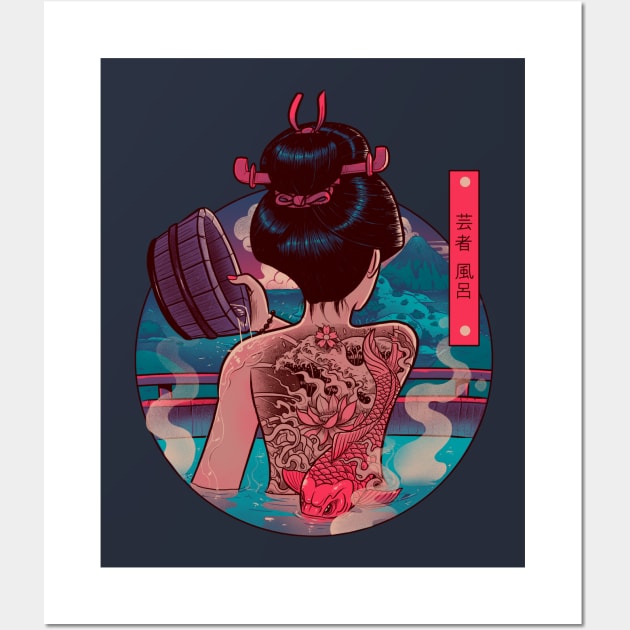 Geisha Bath Wall Art by BrunoMota